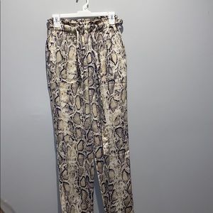 Snakeskin pants